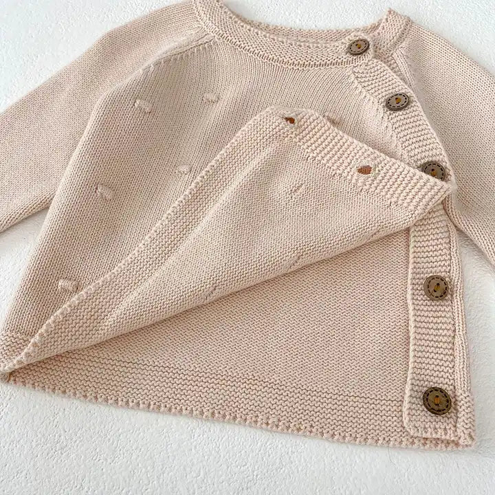 Knitted Bubble Pattern Cardigan