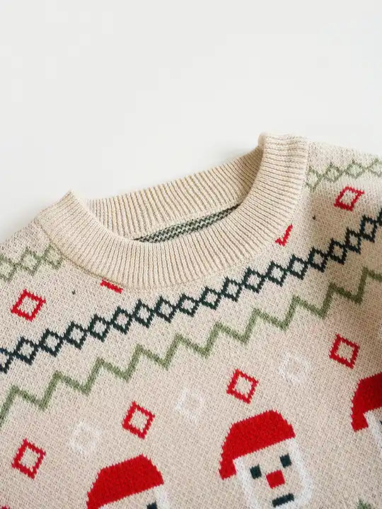 Beige Santa Sweater