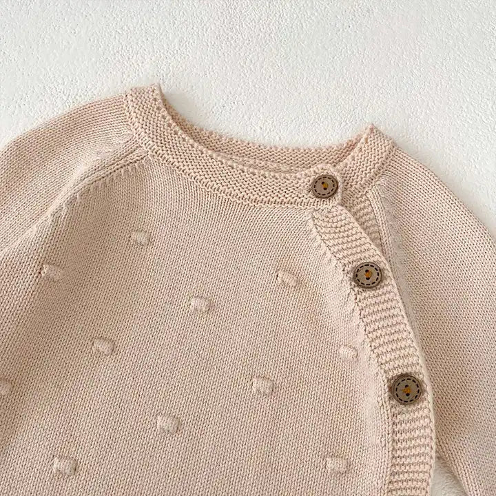 Knitted Bubble Pattern Cardigan
